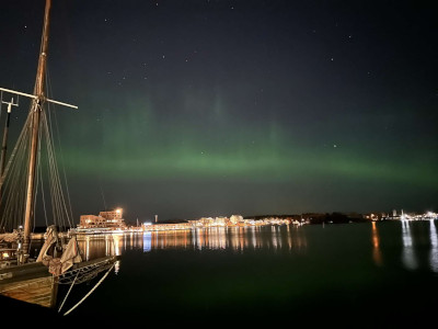 Foto från RadioWix taget på norrskenet 2023.