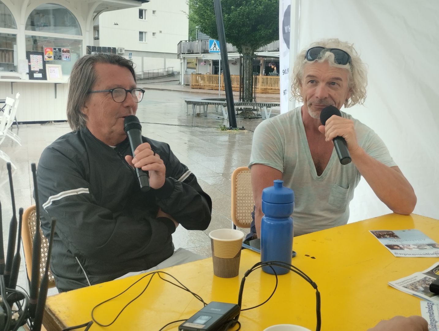Bosse Brännerud och Peter Malmberg från Stig Helmers live i RadioWix.